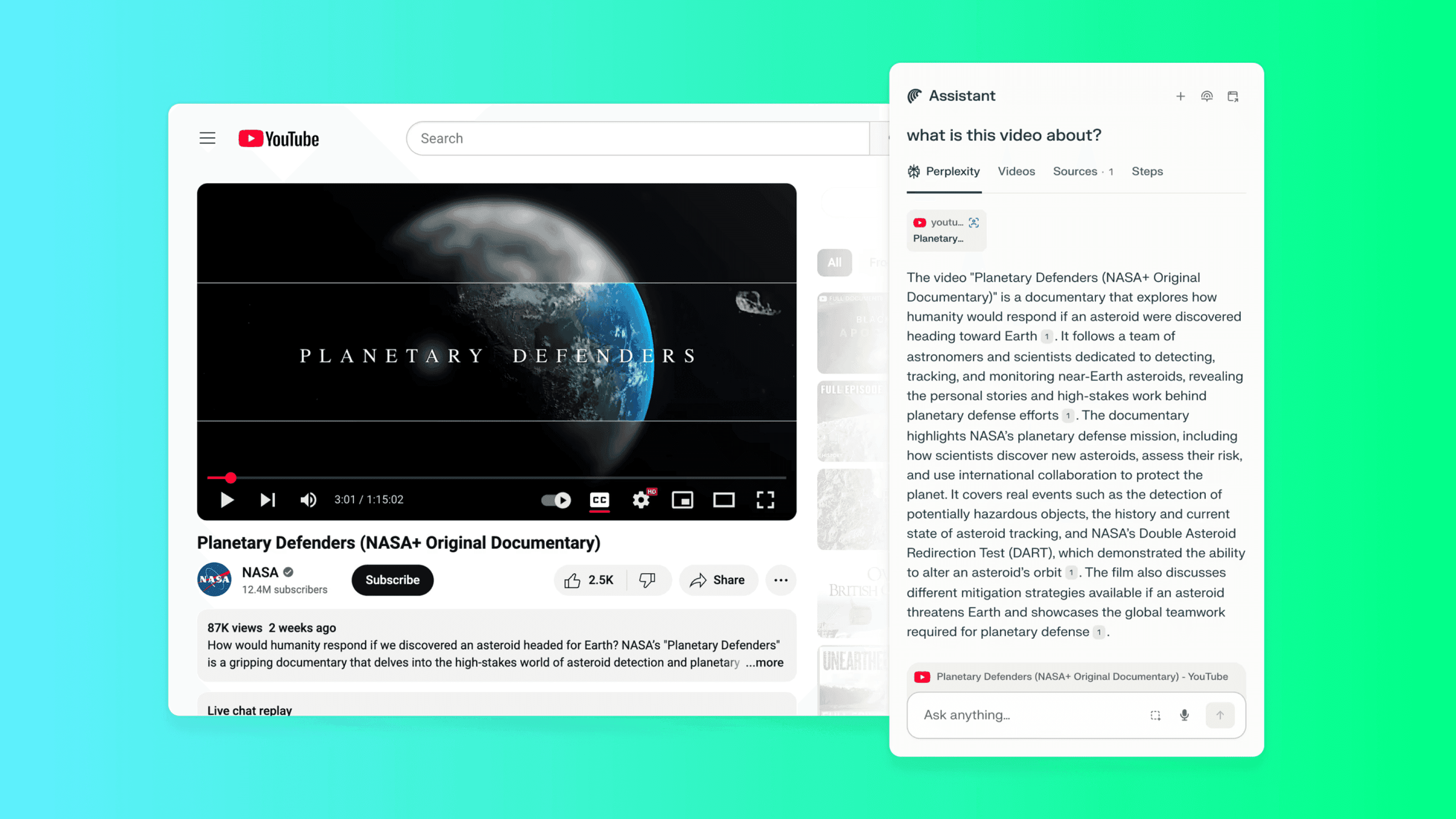 Browser Comet von Perplexity