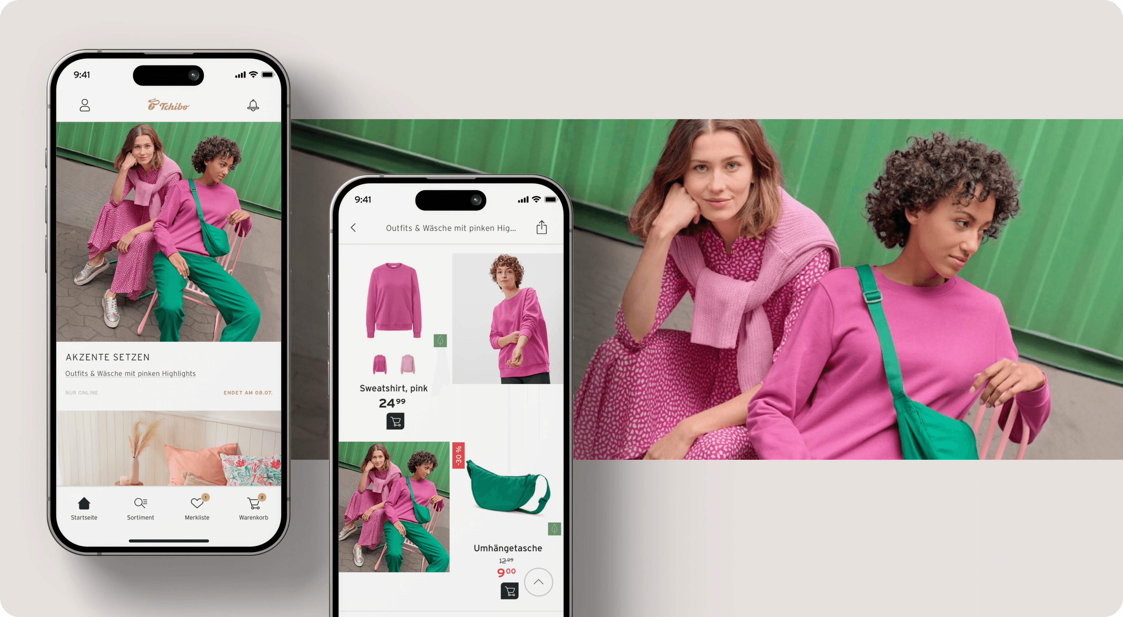 Illustration Tchibo Mobile App