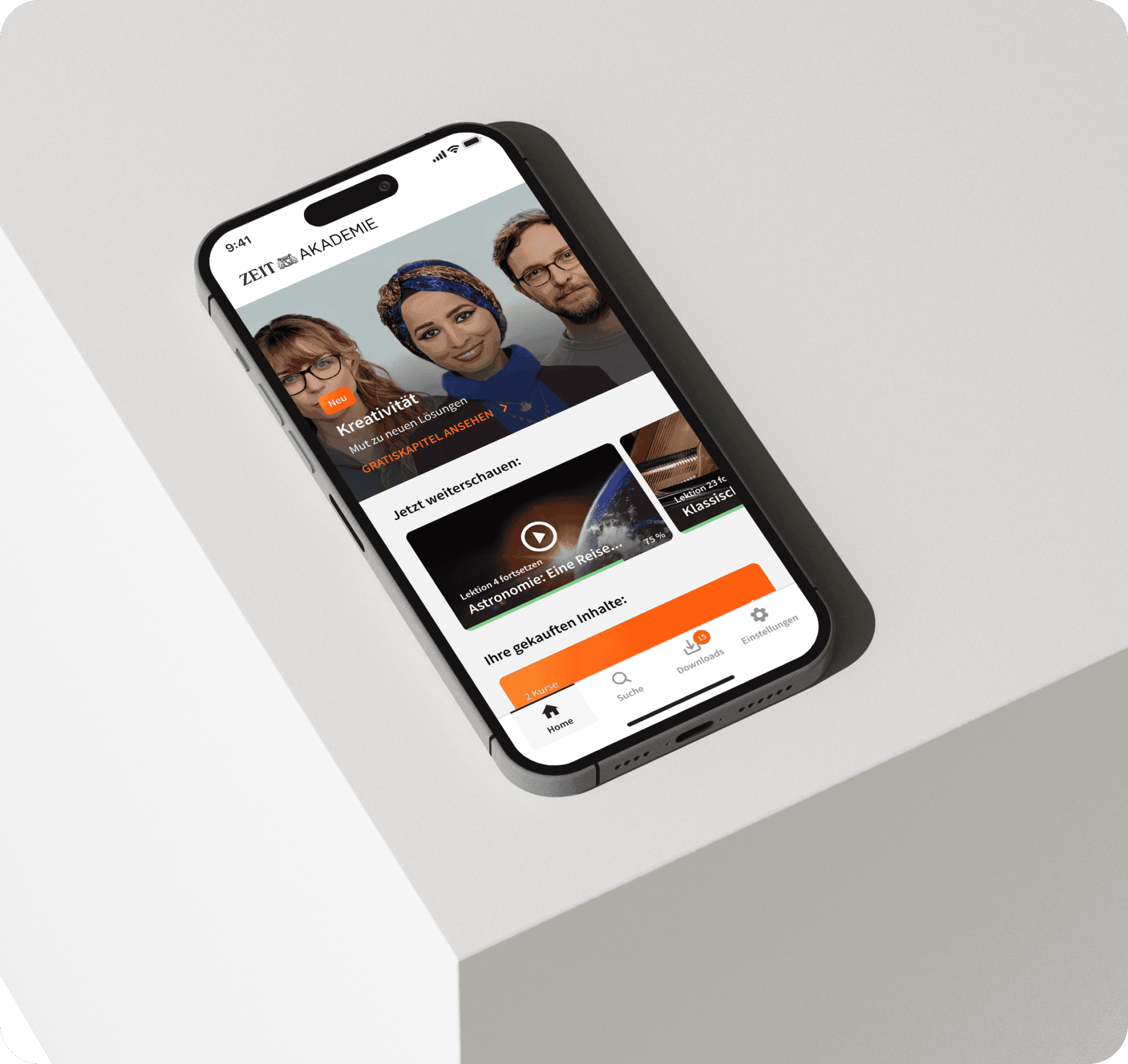 Illustration ZEIT Akademie App